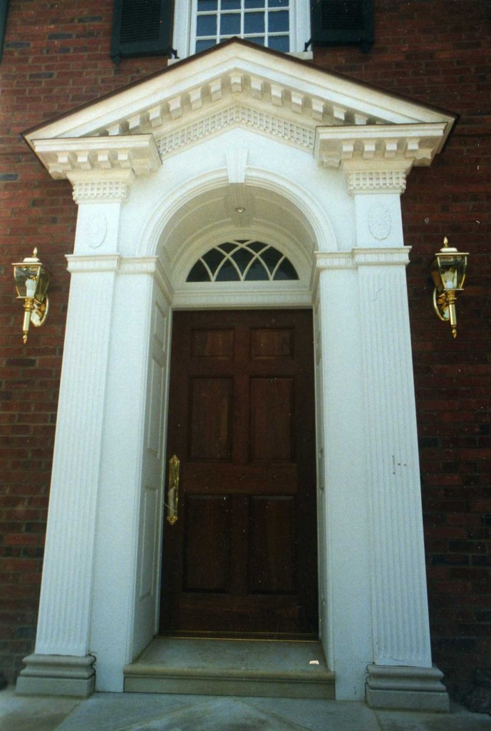 Entryway to Georgian home